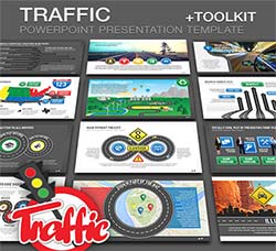 PPT/PPTX模板－交通状况演示：Traffic PowerPoint Presentation Template +